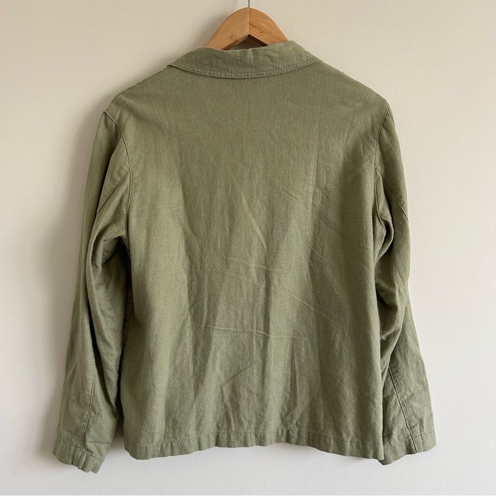 Vintage Chico’s Linen Chore Minimalist Jacket Size 0 - Picture 8 of 10